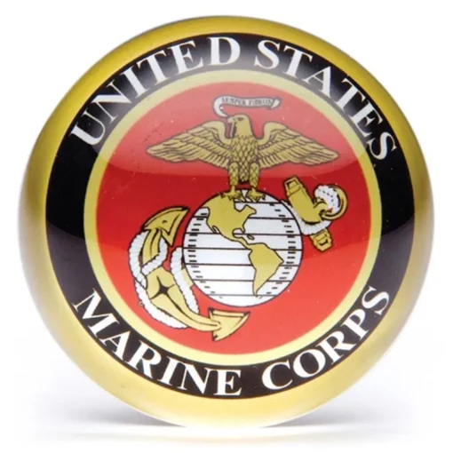 Dynasty Glass Crystal Paperweight Marine Corp Online