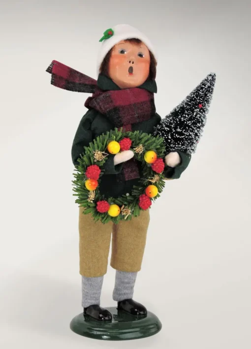 Byers Choice Carolers^Byers Choice Evergreen Boy, , 4494