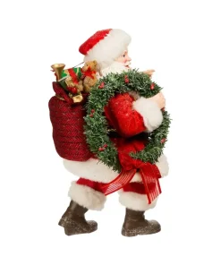Santas^Kurt S Adler Fabriche™ Santa With Wreath And Lantern, Fa1067