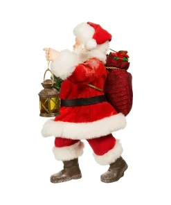 Santas^Kurt S Adler Fabriche™ Santa With Wreath And Lantern, Fa1067