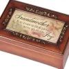 Cottage Garden Grandmother So Much Joy Petite Rose Music Muscial Jewelry Box Plays Wind Beneath My Wings Fashion