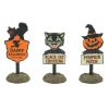 Department 56 Ha, Halloween Signs Set Of 3, 6009820, Halloween Accessories Outlet