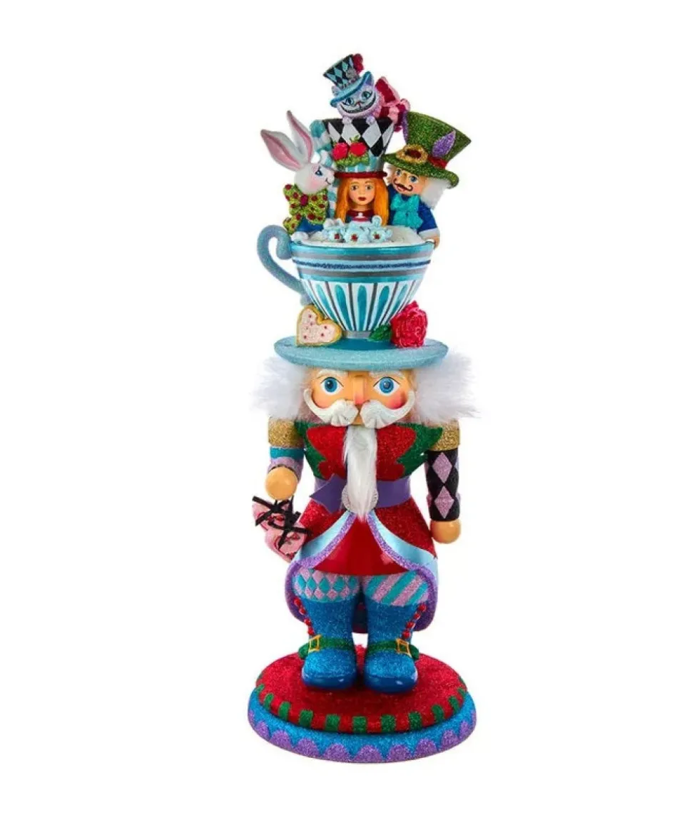 Kurt S Adler Hollywood Aiw Nutcrackers™ Alice Teacup Hat Nutcracker, Ha0622, Kurt Adler Fashion