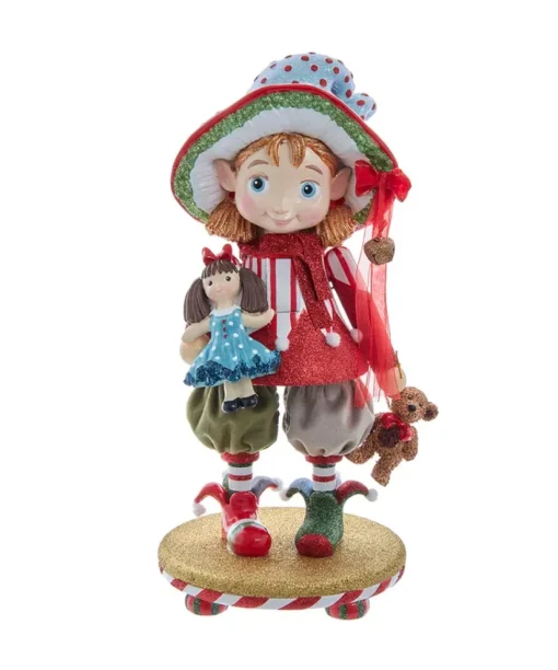 Nutcrackers/Smokers^Kurt S Adler Hollywood Nutcrackers™ Girl Elf Nutcracker, Ha0591, Kurt Adler