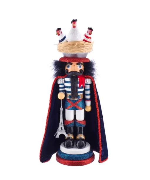 Nutcrackers/Smokers^Kurt S Adler Hollywood Nutcrackers™ Three French Hens Nutcracker, Ha0465, Hollywood, Kurt Adler