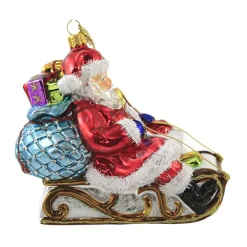 Huras Family Huras, Santa On Sleigh Christmas Toboggan, S611 Shop