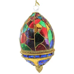 Huras Family Huras, Stained Glass Nativity Dome Religious Christmas, S776 New