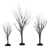Department 56 Hv, Black Bare Branch Trees, St/3, 4033851, Halloween Village Flash Sale