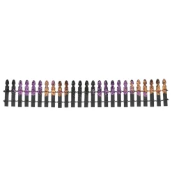 Wood^Department 56 Hv, Halloween Glitter Fence, 6005556, Halloween Village
