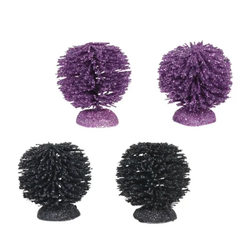 Department 56 Hv, Halloween Glittered Shrubs, 6005574, Halloween Village New
