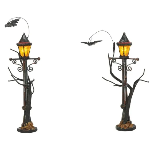 Department 56 Hv, Haunted Street Lights. 6003302, Halloween Village Shop