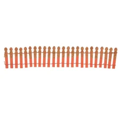 Halloween General^Department 56 Hv, Pumpkin Orange Glitter Fence, 6007703, Halloween Village