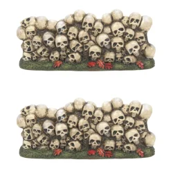Department 56 Hv, Scary Skeletons Wall St/2, 6011476, Halloween Village Outlet