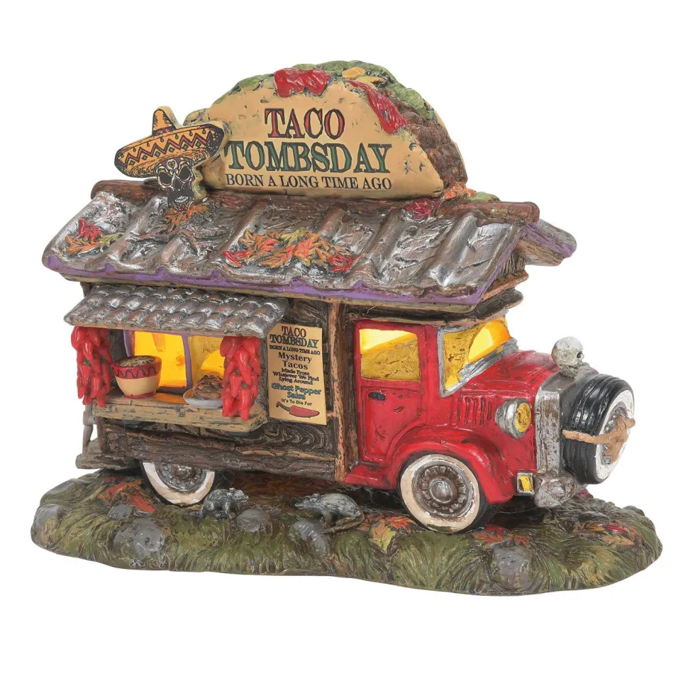Halloween General^Department 56 Hv, Taco Tombsday Taco Truck, 6011448, Halloween Village
