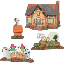 Department 56 Hv, Trick Or Treat Lane Peanuts, 6007640, Halloween Village Clearance
