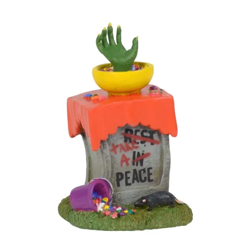 Resin^Department 56 Hv, Tricky Treat Hand In Bowl, 6000666, Halloween Village