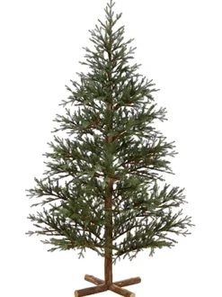Stocking / Skirt^AllState 8'Hx60"D Angel Pine Tree Wood Trunk, Yta698-Gr, Floral
