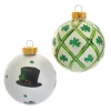 Kurt S Adler Irish Glass Ball Ornaments, 6-Piece Box Set, 80Mm, Gg0886, Kurt Adler New