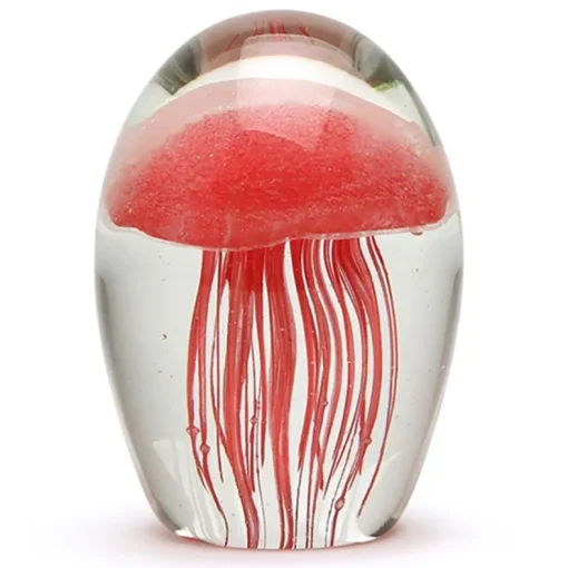 Glass^Dynasty Glass Jellyfish, Baby Glow Red
