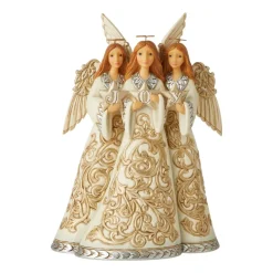 Enesco Jim Shore, Holiday Lustre Trio Of Angels, 6006611, Heartwood Creek Clearance