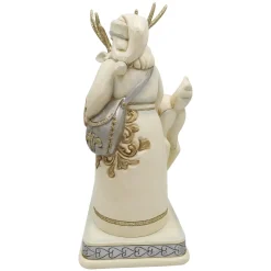 Resin^Enesco Jim Shore, Holiday Lustre Santa/Reindeer, 6006615, Heartwood Creek