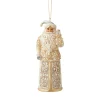 Resin^Enesco Jim Shore, Holiday Lustre Santa Ornament, 6006618, Heartwood Creek
