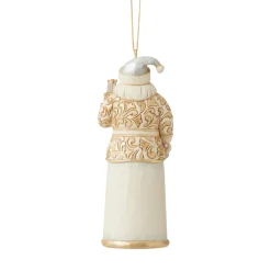 Resin^Enesco Jim Shore, Holiday Lustre Santa Ornament, 6006618, Heartwood Creek