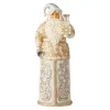 Resin^Enesco Jim Shore, Holiday Lustre Santa With Bell, 6006614, Heartwood Creek