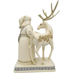 Enesco Jim Shore, Holiday Lustre Santa/Reindeer, 6006615, Heartwood Creek Store