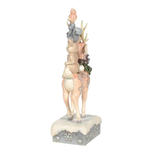 Enesco Jim Shore, White Woodland Stacked Animals, 6006576, Heartwood Creek Discount
