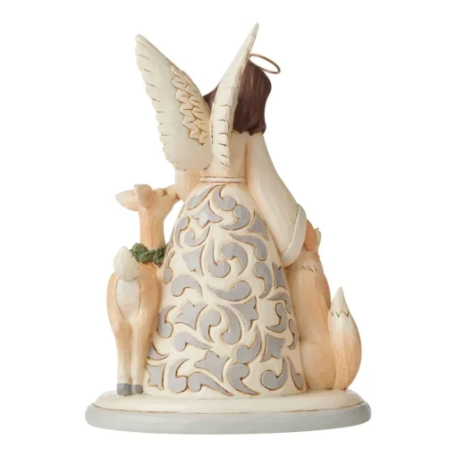 Enesco Jim Shore, White Woodland Angel/Friends, 6006581, Heartwood Creek Outlet