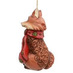 Resin^Enesco Jim Shore, Wonderland Fox Ornament, 6006610, Heartwood Creek