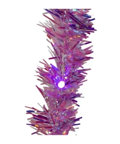 Garlands (Tree)^Kurt S Adler 100-Light Purple Iridescent Tinsel Cascade Purple Superbright Light, Ad1001Pupu