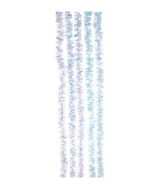 Kurt S Adler 100-Light Silver Iridescent Tinsel Cascade Cool White Light Set, Ad1001Scw, Kurt Adler Discount