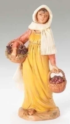 Fontanini Moriah With Fig Basket 5", , 54006 Online