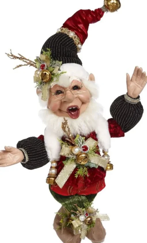Clothtique/Fabriche Santas^Mark Roberts Mr, Sleighbells Elf, Md, 51-05566,