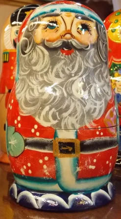 Santas^ALSH Nesting Deluxe Santa Dolls