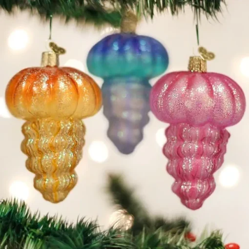 Glass^Old World Christmas Owc Jellyfish, 12147