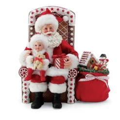 Clothtique/Fabriche Santas^Enesco Pd, Gingerbread Chair, 6010183, Possible Dreams