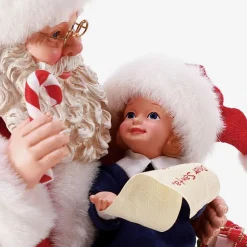 Clothtique/Fabriche Santas^Enesco Pd, Please, Santa, 6008587, Possible Dreams
