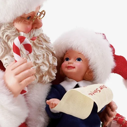 Clothtique/Fabriche Santas^Enesco Pd, Please, Santa, 6008587, Possible Dreams
