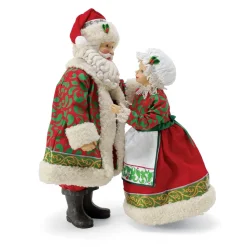 Clothtique/Fabriche Santas^Enesco Pd, Santa And Mrs Claus, Almost Ready, Limited Edition, 6010206, Possible Dreams, Clothtique