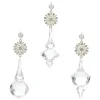 Acrylic^Raz Pearl Crystal Drop Ornament