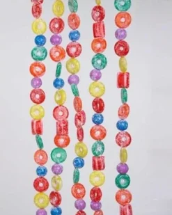 Garlands (Tree)^Kurt S Adler Plastic Glittered Life Saver, Ball And Candy Garland, H1737