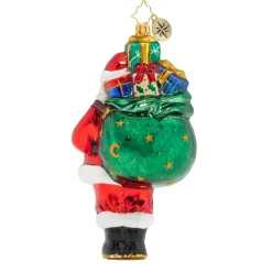 Glass^Christopher Radko Radko Carrying A Heavy Load Ornament, 1020049,