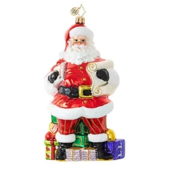 Santas^Christopher Radko Radko, Checking It Twice, 1018851