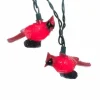 Kurt S Adler Red Cardinal Novelty Light Set 10/ Light Plastic, Ul0676 Outlet