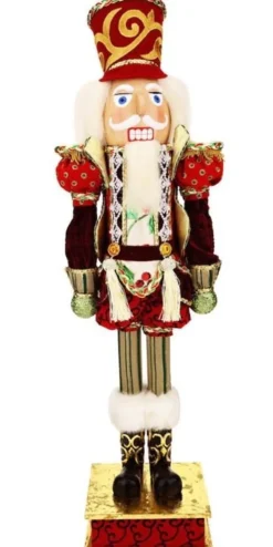 Nutcrackers/Smokers^Mark Roberts Royal Crown Red Hat Nutcracker, 36"