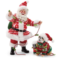 Clothtique/Fabriche Santas^Department 56 Santa And His Pets Sweaters For Everyone, 6003435, Possible Dreams