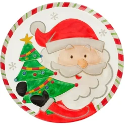 Santas^Raz Santa Plate